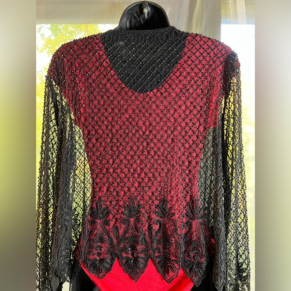 Tops - Vintage meshed cover up. Beautiful design. No flows. So cute. Size M